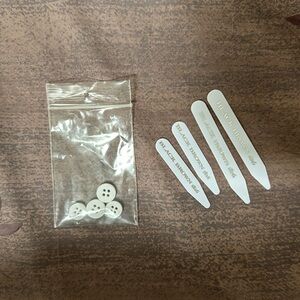 Black Brown 1826 brand collar stays. Two sets. Shorter and longer. Never used.